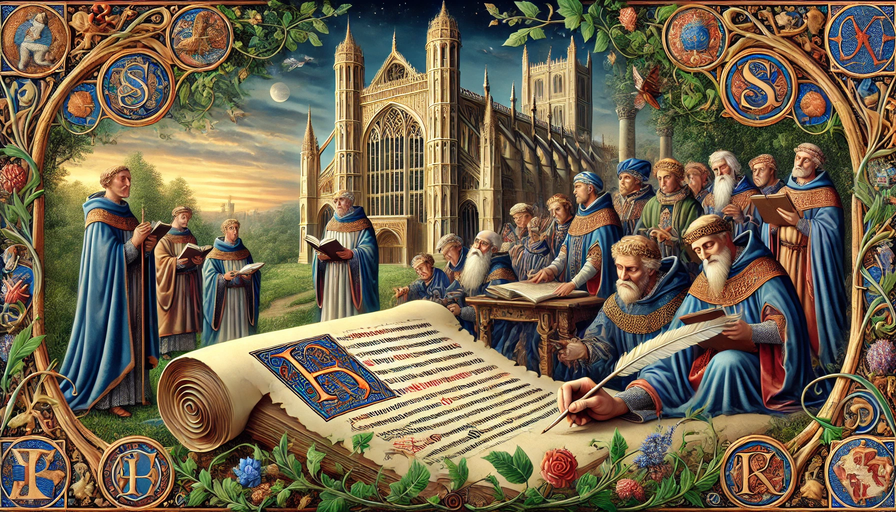 Bloo Bouk Sherborne Abbey